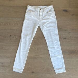 Frame Denim Women's Crisp White Skinny Jeans